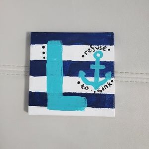 Nautical Letter "L" Wall Art